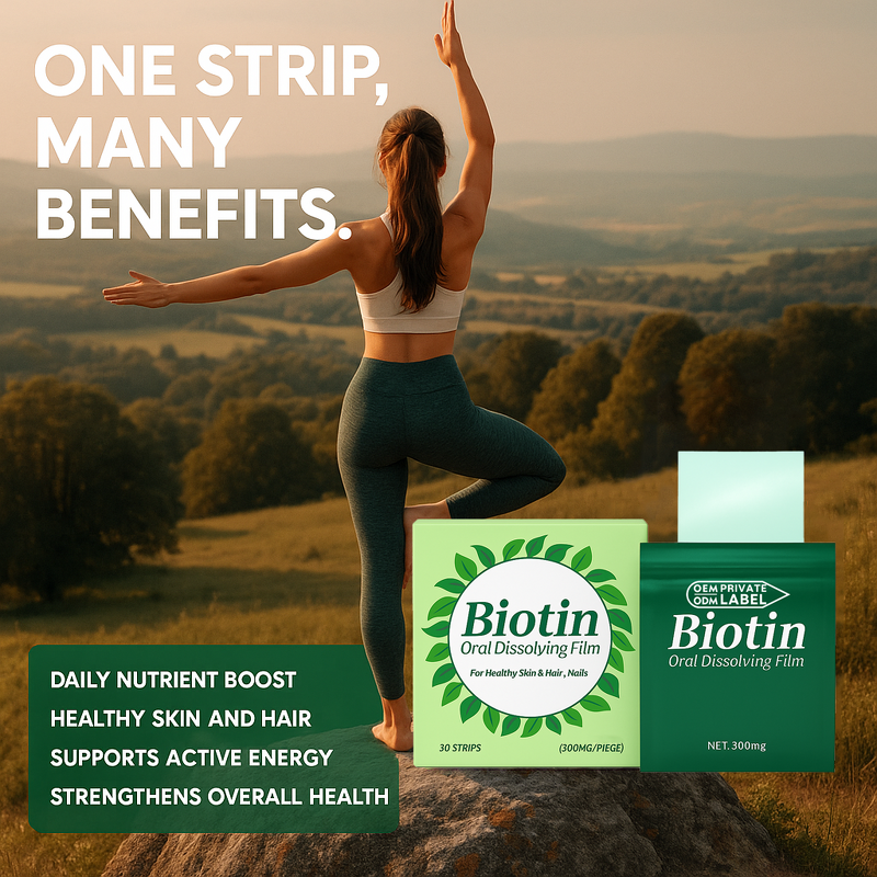 Oral Dissolving Film Factory - Hot Sale Top Selling Biotin Supplement Candy
