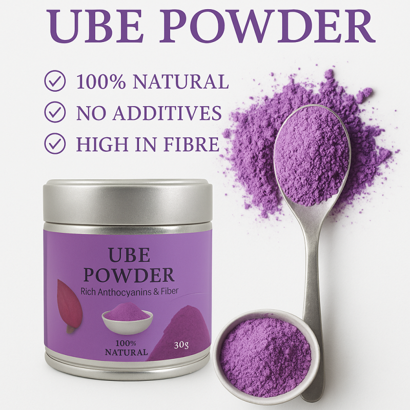 Purple Yam Powder Supplier - OEM Custom 50g Tin Can High Quality