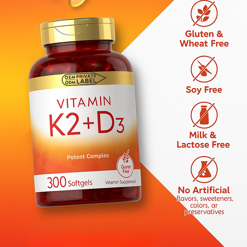 Vitamin D3 K2 Softgels Supplier - Ausreson 10000iu Calcium Magnesium Zinc
