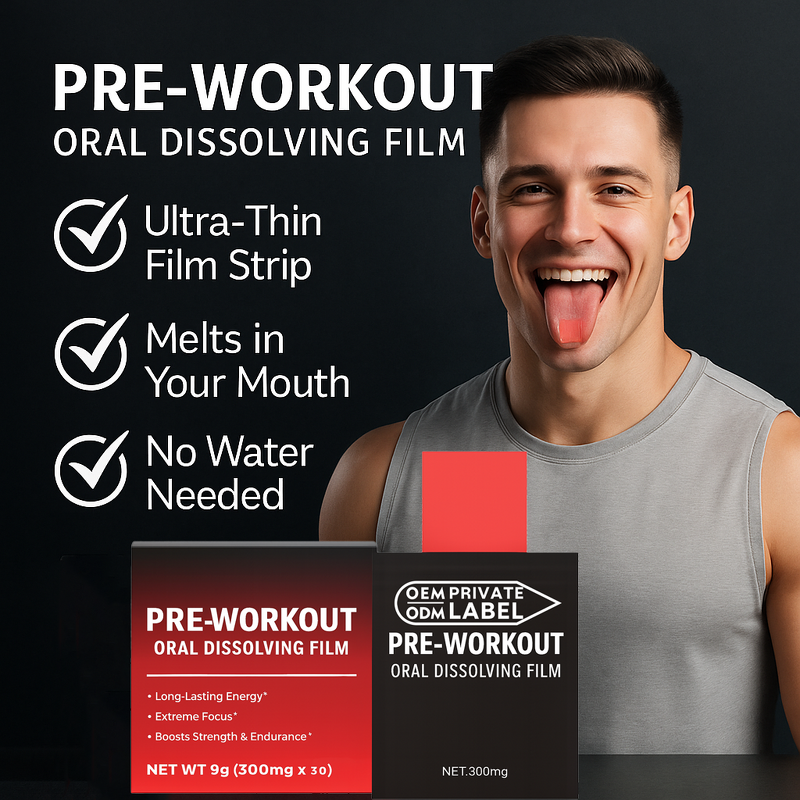 Oral Dissolving Film Supplier - Hot Sale Private Label Pre Workout Fast Recovery