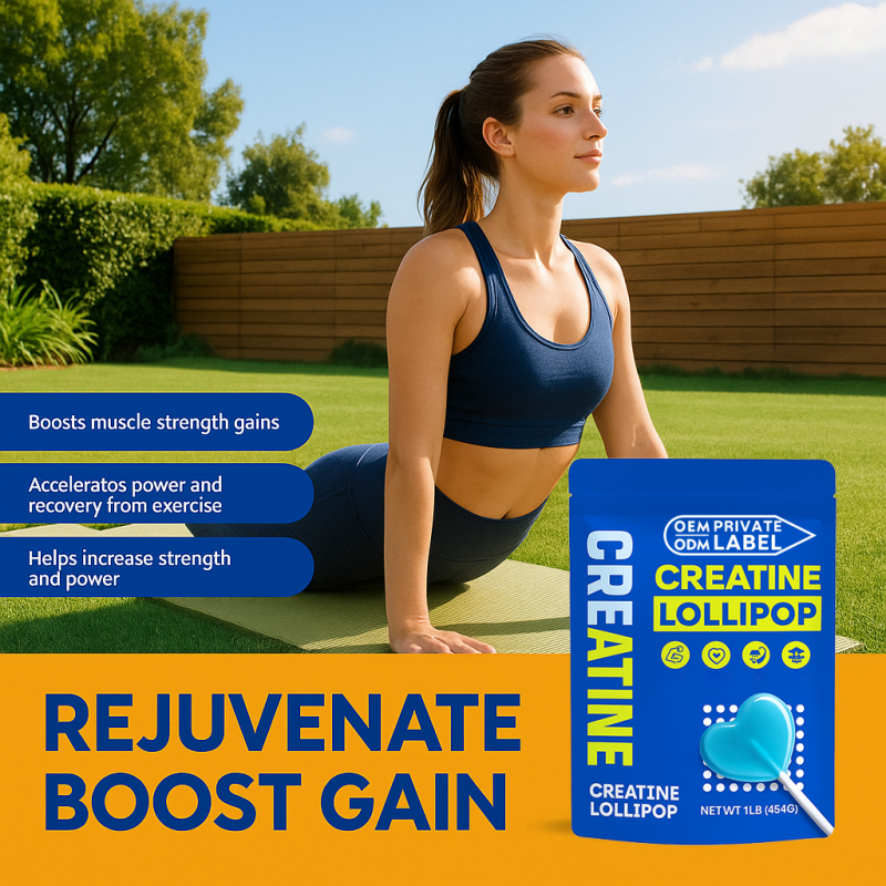 Creatine Monohydrate Lollipops Factory - Hot Sale Muscle Growth Energy Boost