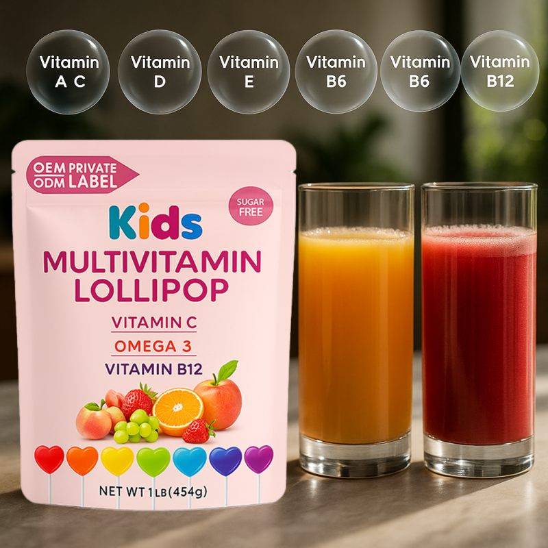 Vitamin Lollipop Manufacturer - Hot Sale OEM Dietary Supplement for Kids