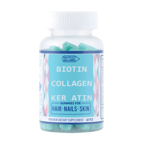 Biotin Collagen Gummies Factory - Private Label High Quality for Hair Skin Nails