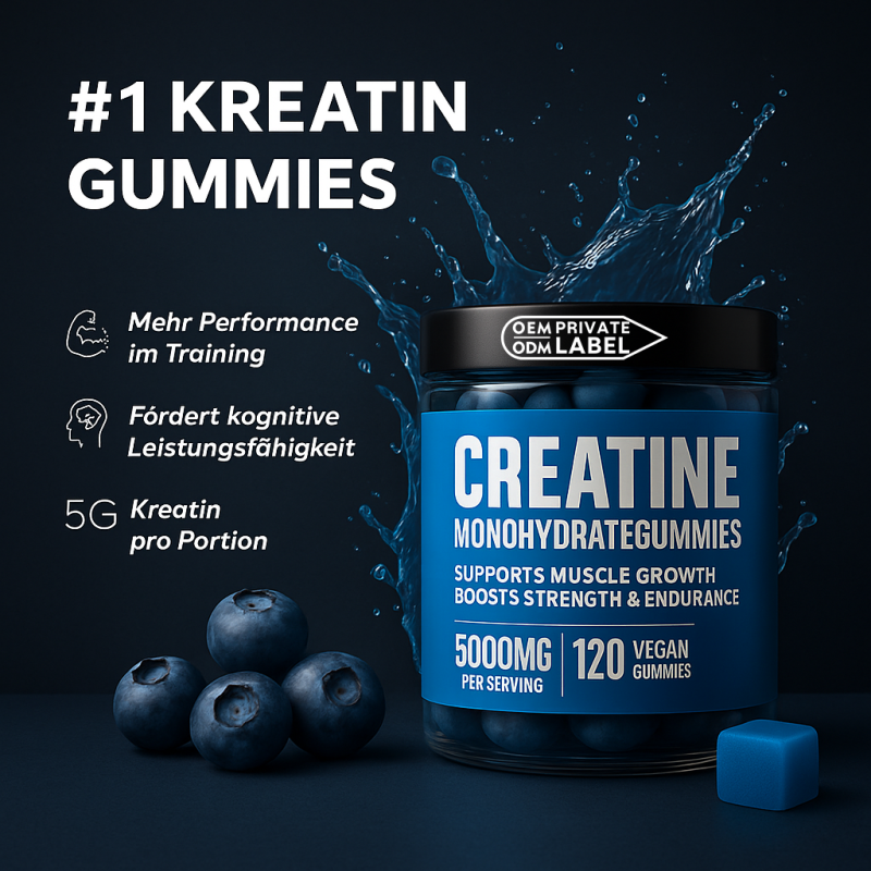 Creatine Gummies Manufacturer - Best Selling Pre Workout Supplement Gummy