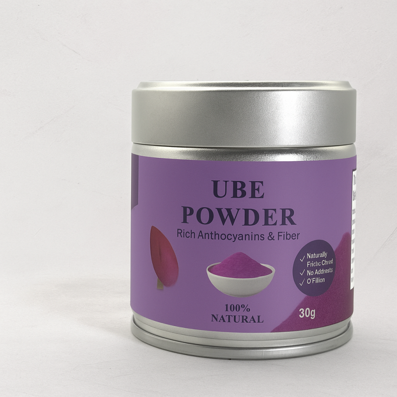 Purple Yam Powder Supplier - OEM Custom 50g Tin Can High Quality