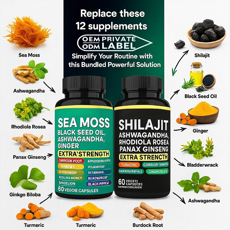 Sea Moss Capsules Manufacturer - Private Label 16-in-1 Black Seed Oil Complex
