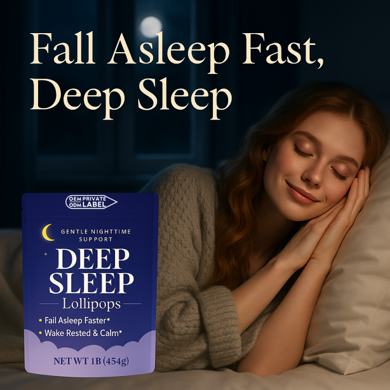 Melatonin Lollipop Factory - OEM/ODM Private Label Grape Flavor Sleep Aid