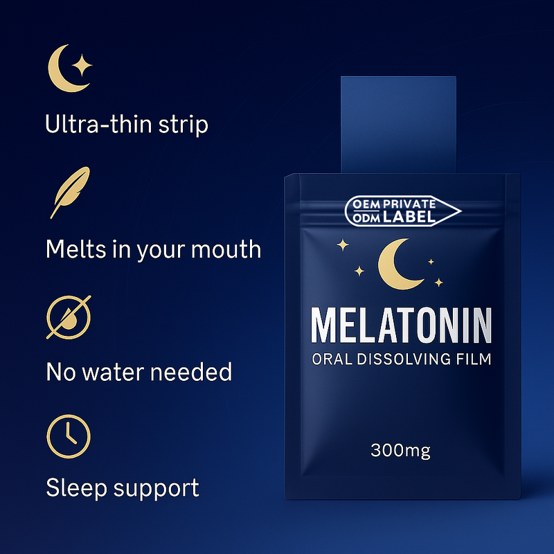 Oral Dissolving Film Supplier - Hot Sale Food Grade Melatonin Sleep Support