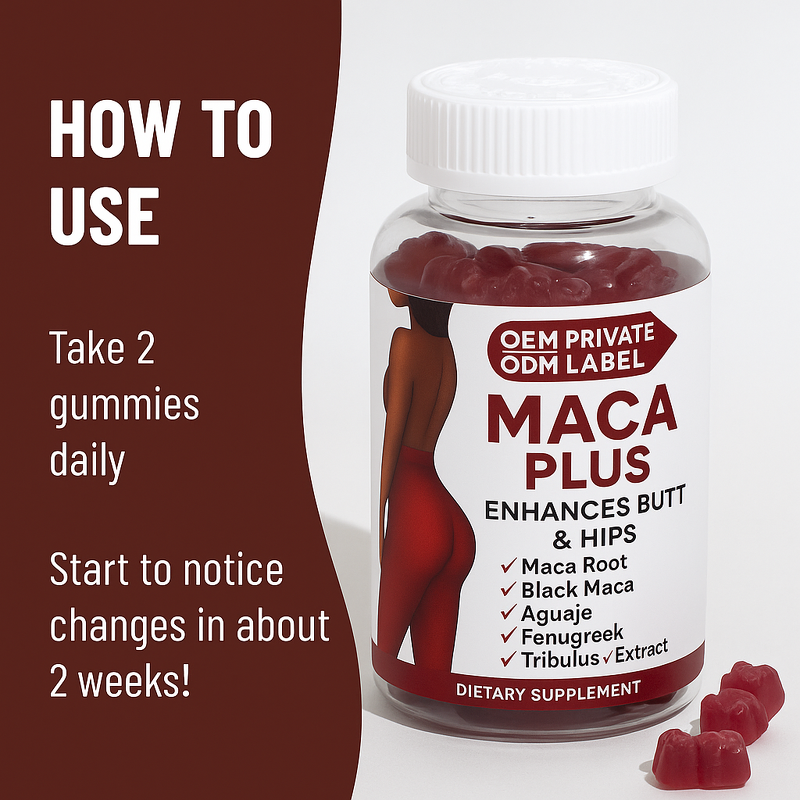 Butt Enlargement Gummies Manufacturer - OEM/ODM Maca Hips Power Energy Gummies