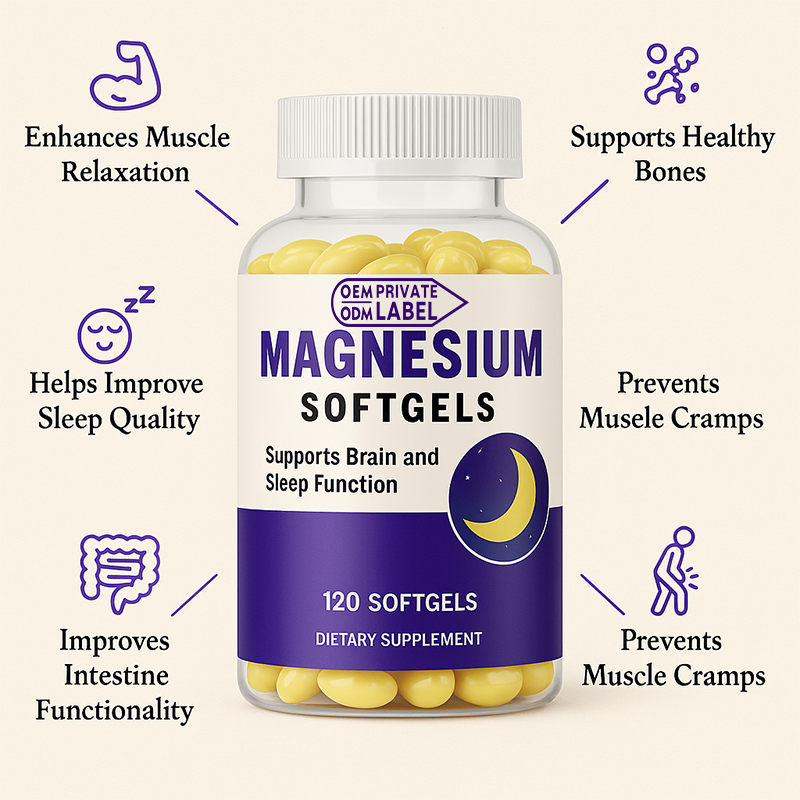 Calcium Magnesium Zinc Softgels Supplier - Complex Immune Support Vitamin D3