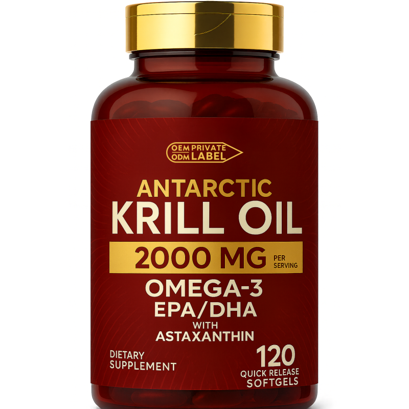 Krill Oil Softgels Manufacturer - High Quality Omega-3 EPA DHA Astaxanthin