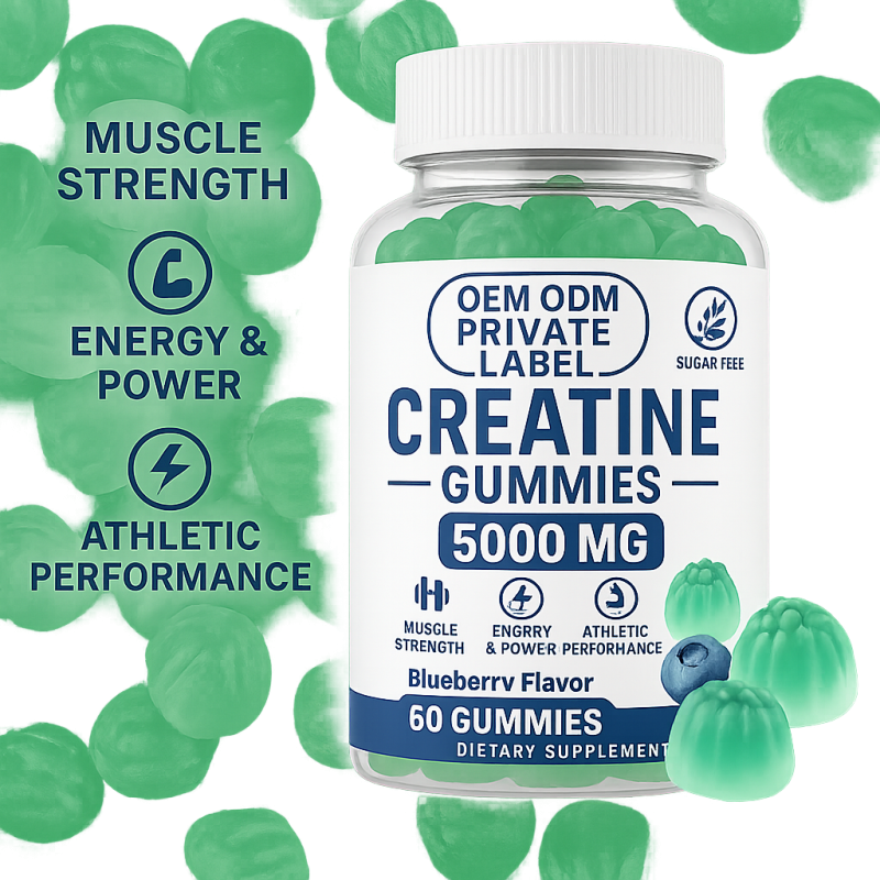 Creatine Gummies Factory - OEM Sugar Free 5000mg Creatine Monohydrate