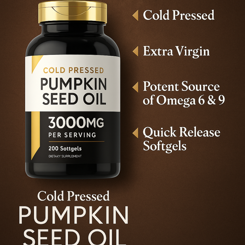 Pumpkin Seed Oil Softgels Supplier - Wholesale Vegan Cold Pressed with Saw Palmetto