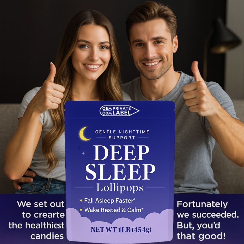 Melatonin Lollipop Factory - OEM/ODM Private Label Grape Flavor Sleep Aid