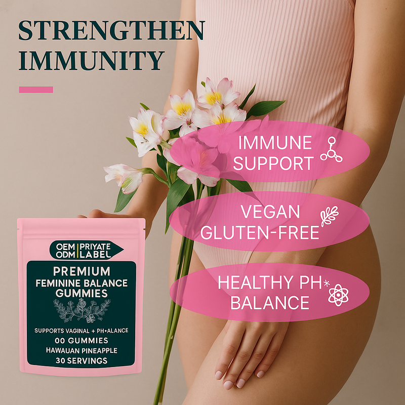 Feminine Balance Gummies Supplier - Premium Vaginal Health Probiotic Hormonal