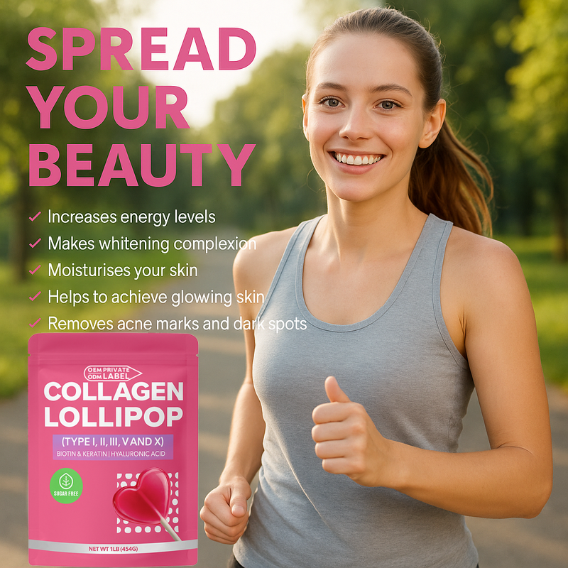 Collagen Lollipop Supplier - Private Label Sugar Free Beauty Hair Skin Nails