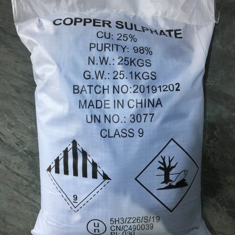 Copper Sulfate Manufacturer - Factory Supply Industry Grade 98% Pentahydrate