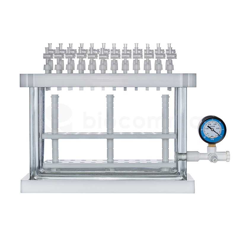 Biocomma  24 Hole Solid Liquid Extraction Equipment Spe Vacuum Manifold Solid Phase Extraction Unit