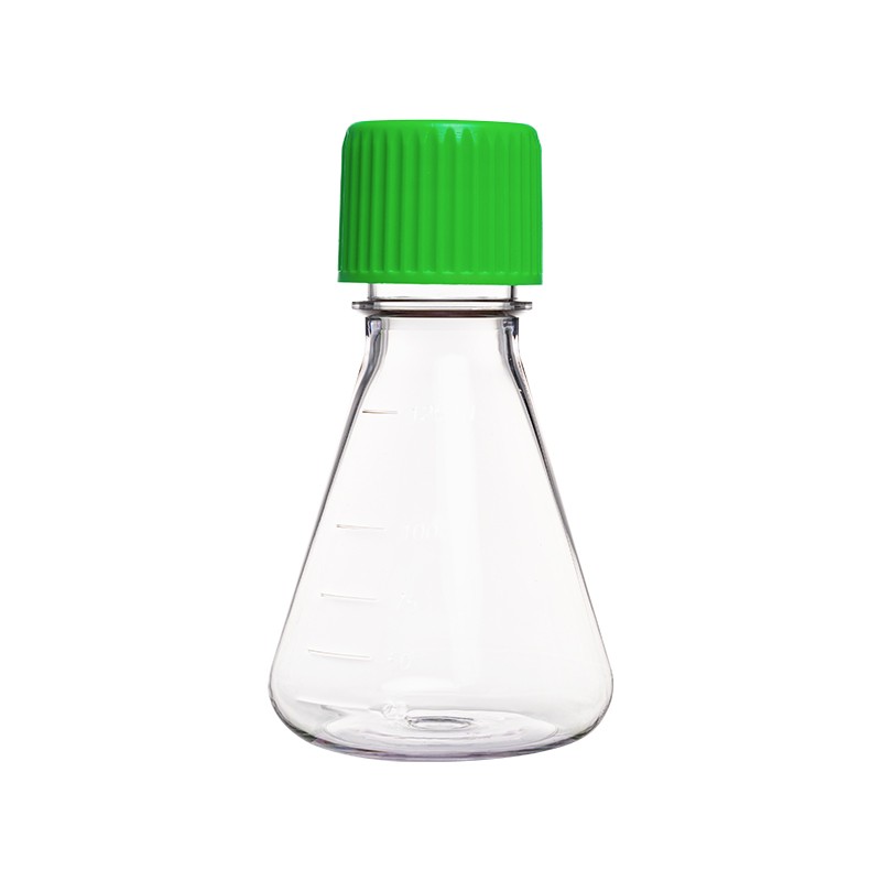 CommaClean 125/250/500mL 1/2/3/5L Erlenmeyer Flasks with  Sealed/vent Cap Conical Flask for Suspension Cell Culture and Storage
