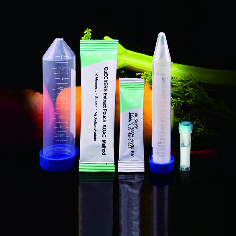 Copure Factory Direct Sale QuEChERS 4g MgSO4+1g NaCl+1g C6H5Na3O7+0.5g  EC6H6Na2O7 Xtraction  Salt for EN 15662