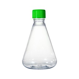 CommaClean 125/250/500mL 1/2/3/5L Erlenmeyer Flasks with  Sealed/vent Cap Conical Flask for Suspension Cell Culture and Storage
