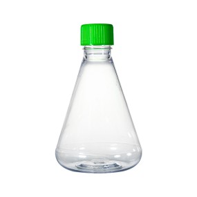 CommaClean 125/250/500mL 1/2/3/5L Erlenmeyer Flasks with  Sealed/vent Cap Conical Flask for Suspension Cell Culture and Storage