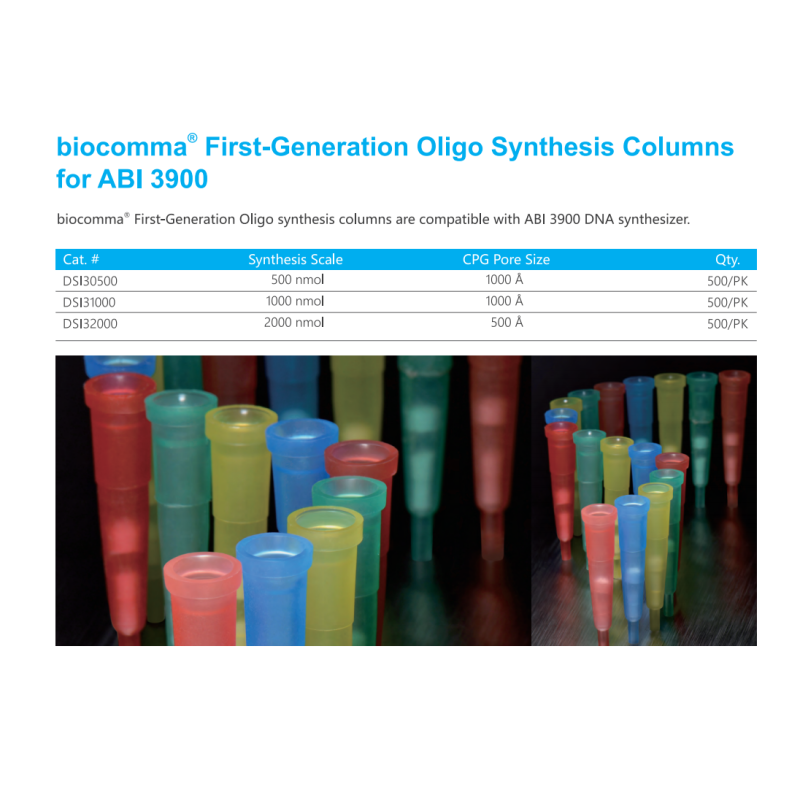 Polypropylene PP Columns with Frits Oligo Synthesis Columns