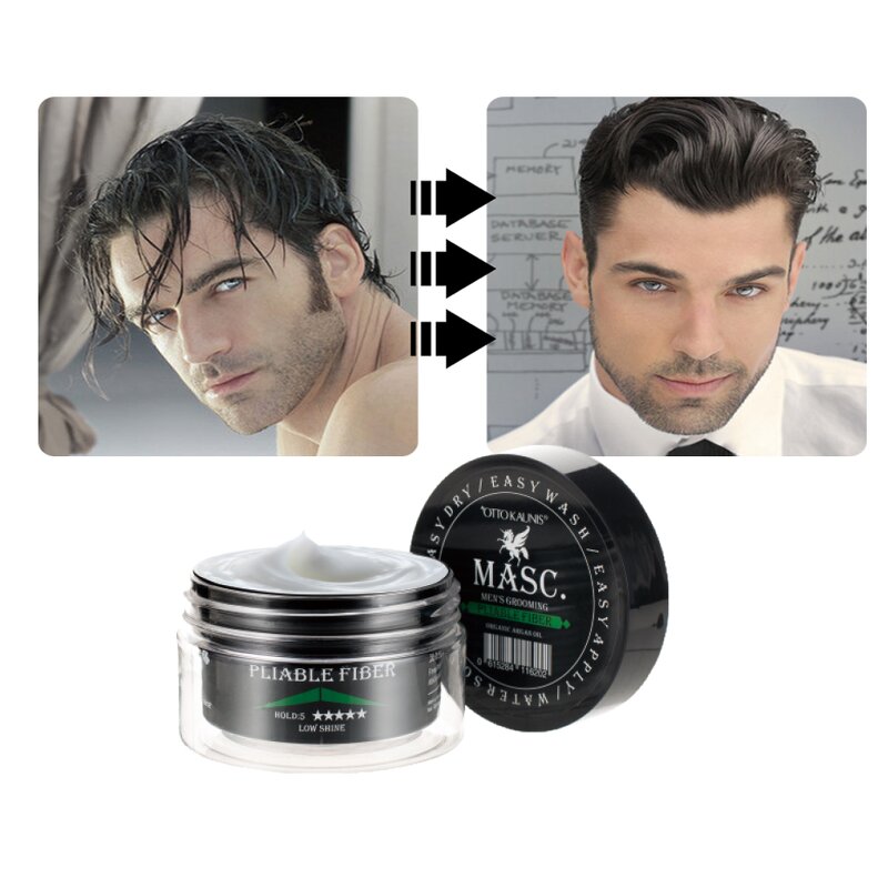 Hair Wax Manufacturer - Private Label Low Shine 5 Stars Strong Hold Men 80G Matte Hair Clay