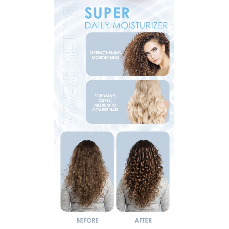 Botanical Waves Butter Cream Manufacturer - 250ml for Coarse Coily African Hair Natural Plants Oil