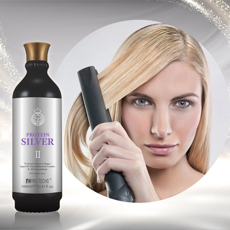 Blonde Hair Straightening Cream Manufacturer - Silver Protein Professional Salon Usage