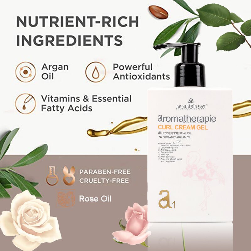 Detangler Curl Defining Cream Manufacturer - OEM/ODM Factory Rose Argan Oil Salon-Level for Curls