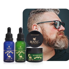 Beard Oil and Balm Kit Manufacturer - Custom Private Label Men Grooming Wholesale Keep Soft Reduce Breakage