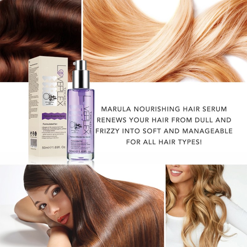 Purple Hair Serum Manufacturer - for Blonde Color-treated Grey Frizzy Damaged Custom logo Argan