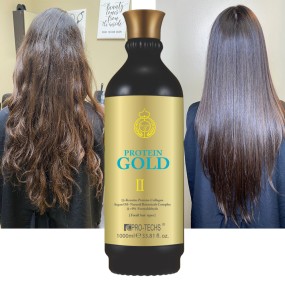 Keratin Hair Straightening Manufacturer - Gold Protein MAX 1000ml Salon for Afro Curly Hair