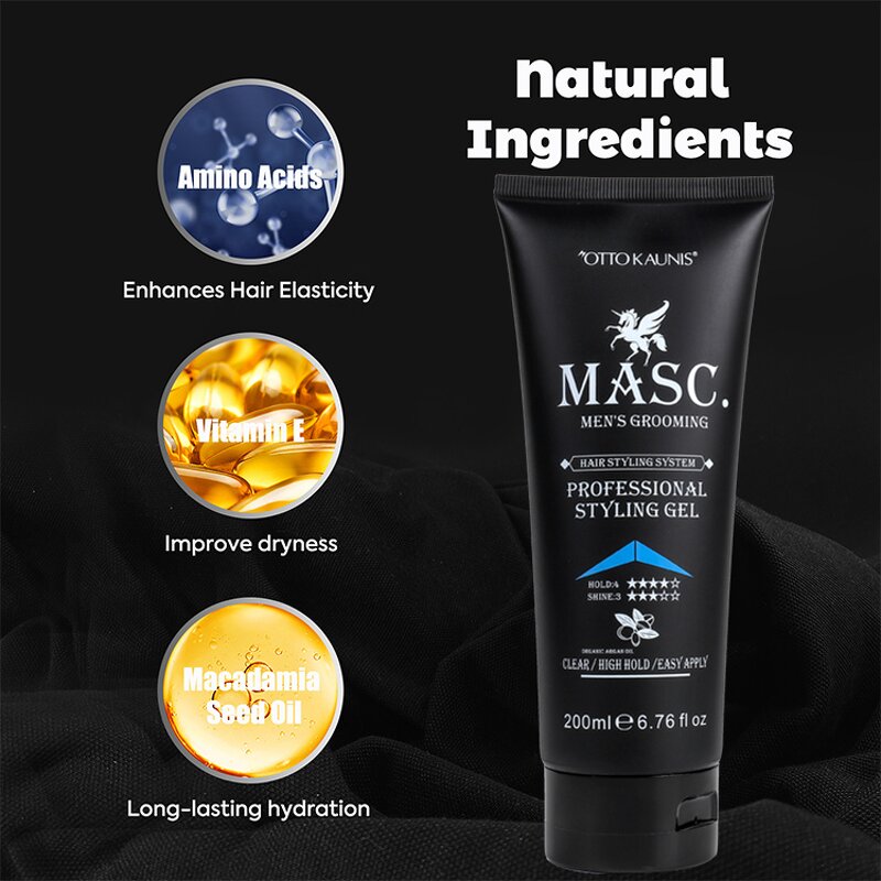 Hair Styling Gel Manufacturer - Natural for Men Women Definition Control Private Label Strong Hold