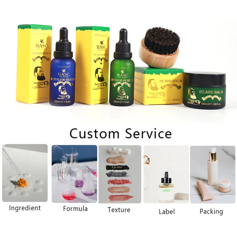 Beard Oil Kit Manufacturer - Men Grooming Smooth Soft Prevent Dryness Private Label