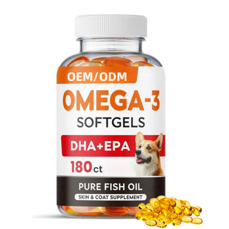 Omega 3 Fish Oil Capsules Factory - OEM/ODM EPA DHA for Dogs Joint Brain Heart