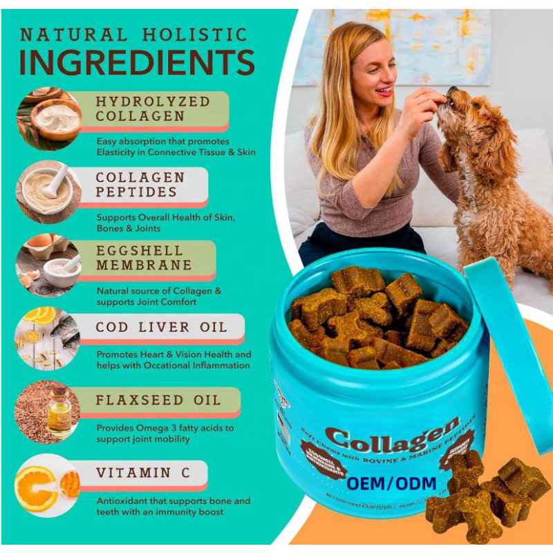 Multi Collagen Chews Supplier - OEM/ODM for Dogs Hip Joint Cartilage Skin