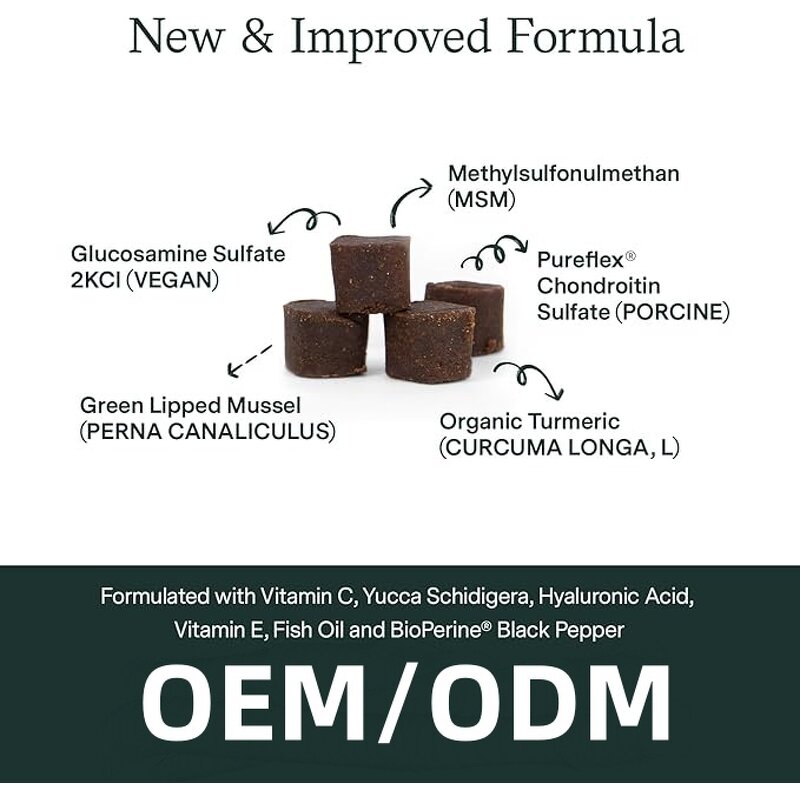 Dog Hip & Joint Chews Manufacturer - Wholesale Mobility Support Glucosamine Omega3