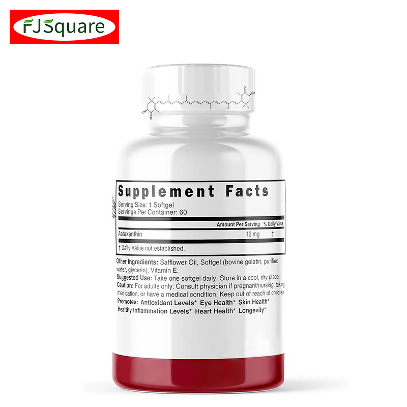 Astaxanthin Softgel Manufacturer - OEM 12 Mg for Immune System Skin