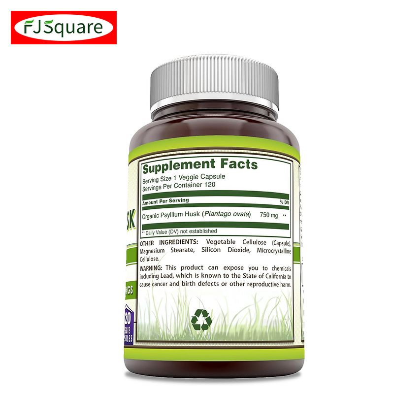 Psyllium Husk Capsules Manufacturer - OEM Private Label 500mg Dietary Fiber