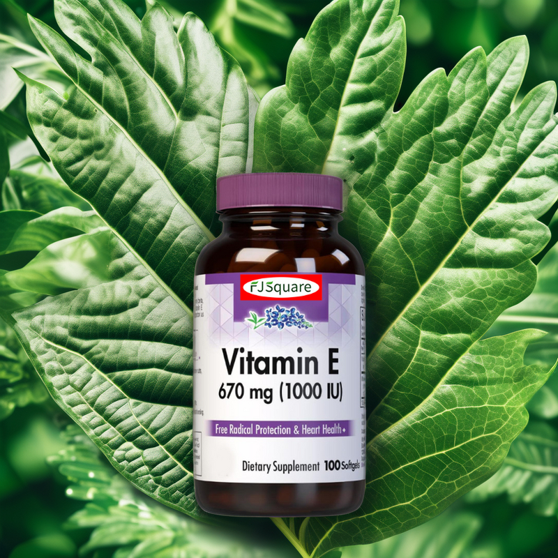 Vitamin E Softgel Capsules Manufacturer - GMP ISO BRC Certified 1000IU High Potency