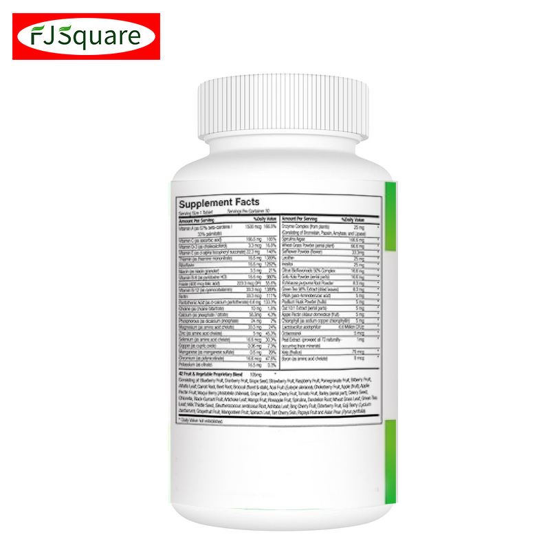 Multivitamin Mineral Tablets Factory - GMP Certified 60 Tablets per Bottle Adult