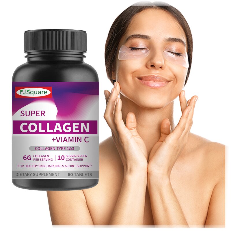 Super Collagen Peptides Tablets Supplier - Private Label with Vitamin C Biotin
