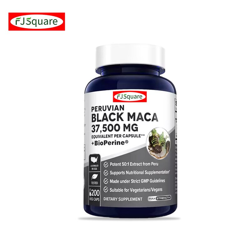 Black Maca Root Capsules Supplier - OEM with Ashwagandha Ginseng Herbal