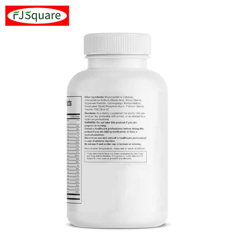 Men's 50+ Multivitamin Tablets Supplier - Manufacturer's Plus 30 Nutrients Vegetarian