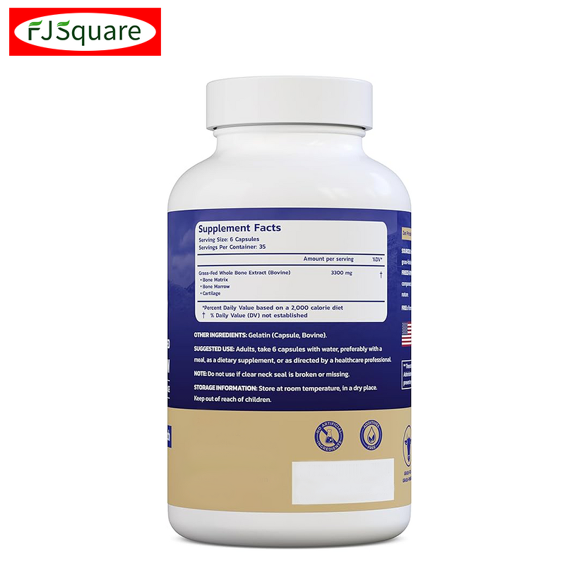 Beef Bone Marrow Capsules Supplier - Custom Grass Fed Herbal Immune Bone