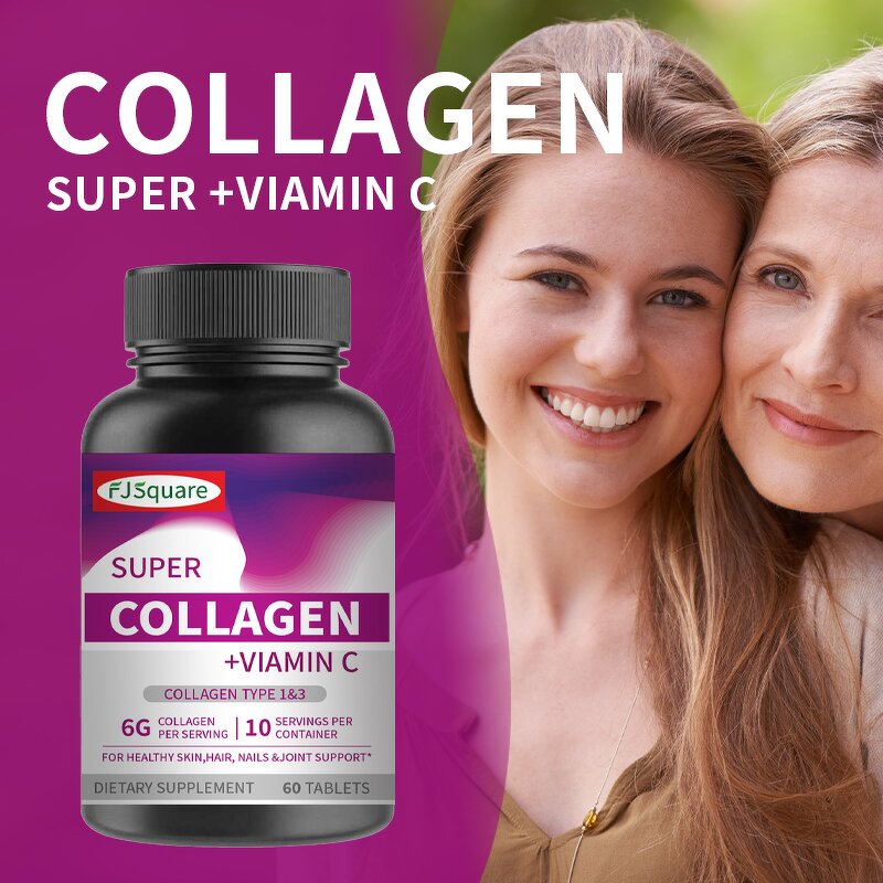 Super Collagen Peptides Tablets Supplier - Private Label with Vitamin C Biotin