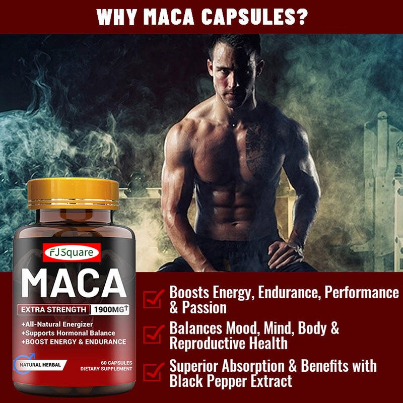 Maca Root Capsules Manufacturer - Hot Selling Male Booster Energy Pills
