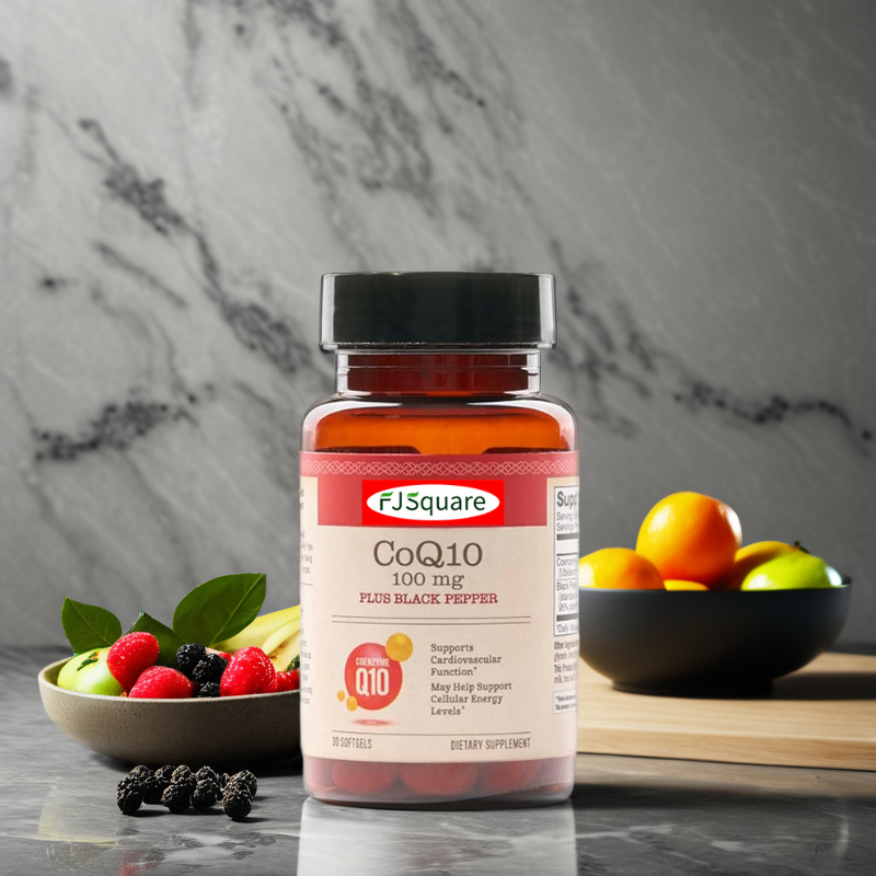 Coenzyme Q10 Softgel Supplier - Vegan 500mg Liquid Extract Herbal Supplement